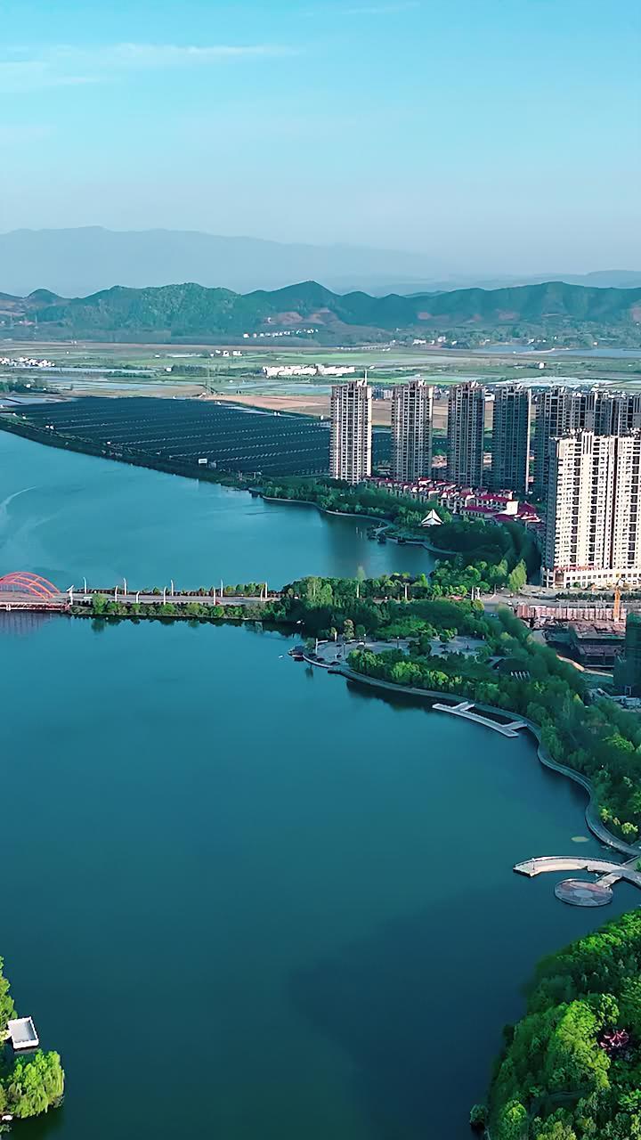 航拍 江西九江 瑞昌 城市风景 航拍最美家乡-度小视