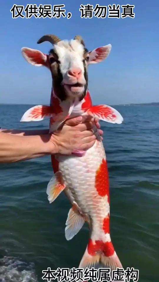这个鱼叫山羊鱼不知道行不,本视频由可灵ai生成制作,现实中没有 动物