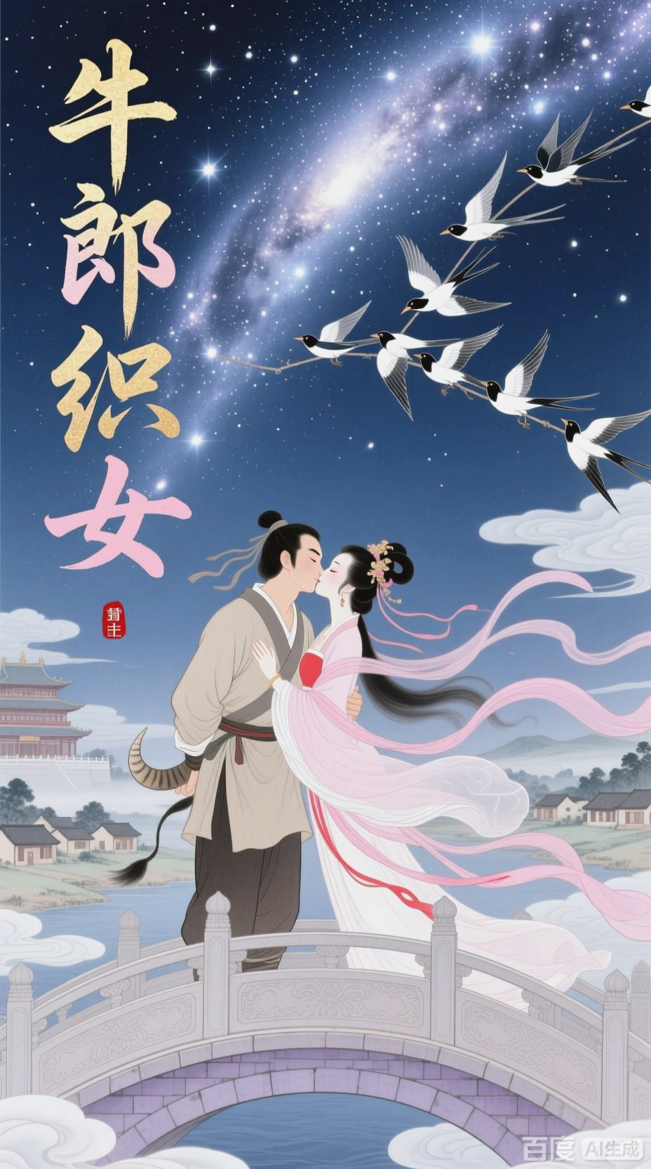 牛郎织女鹊桥相会