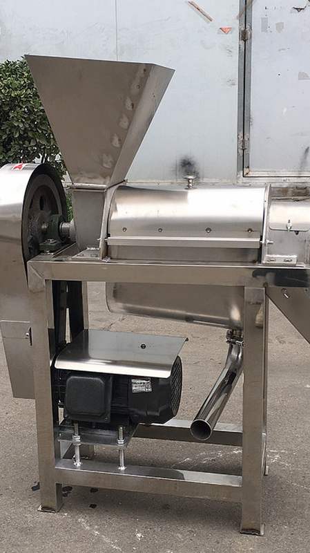 工业榨汁机 大型螺旋果蔬破碎压榨机 商用水果渣汁分离脱汁机-度小视