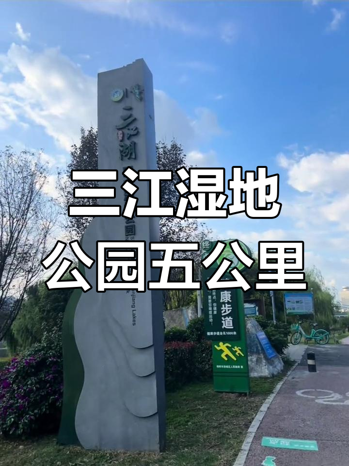 打卡三江湿地公园,五公里轻松跑