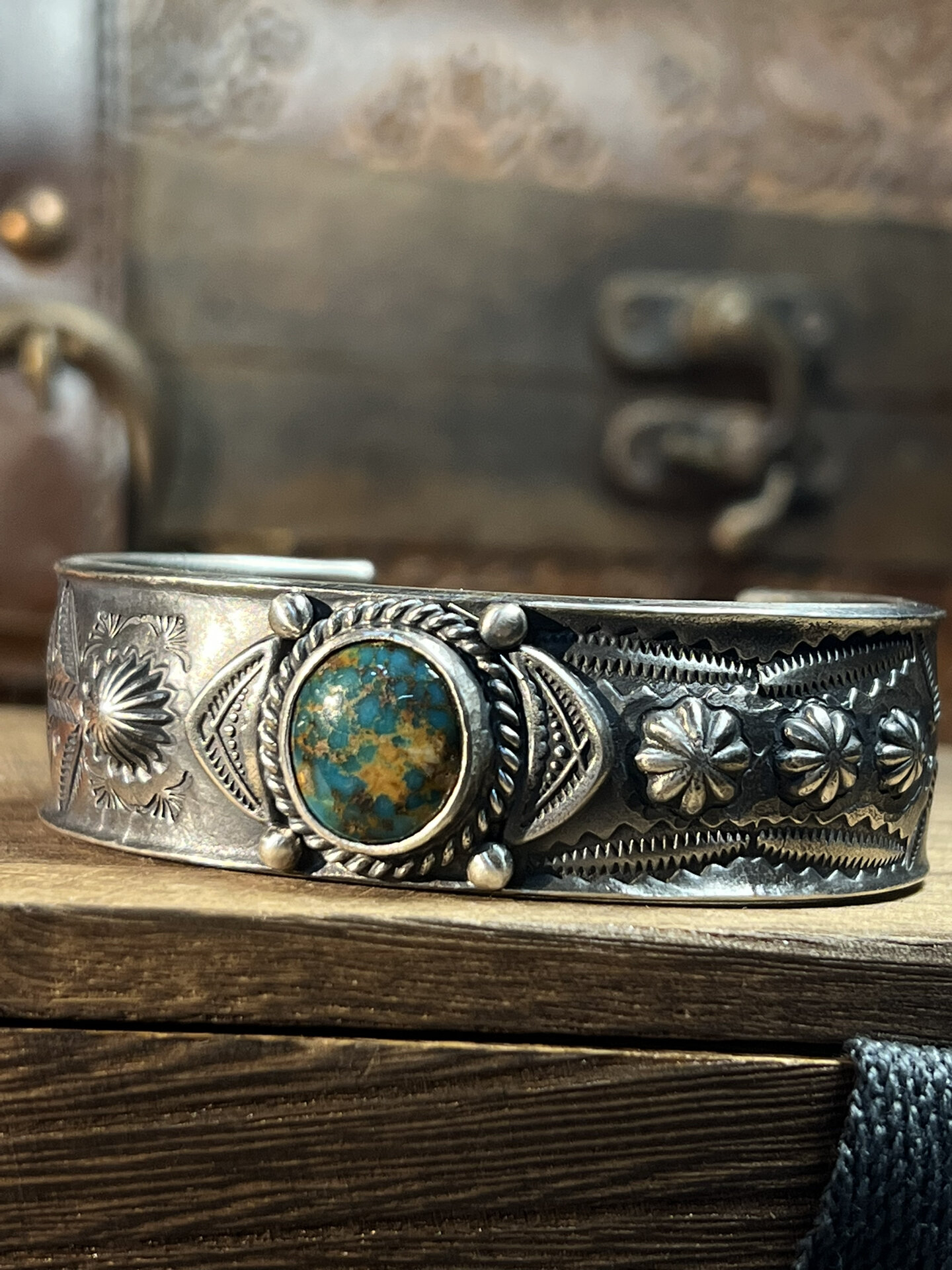 纳瓦霍 印第安 geronimo 松石手镯