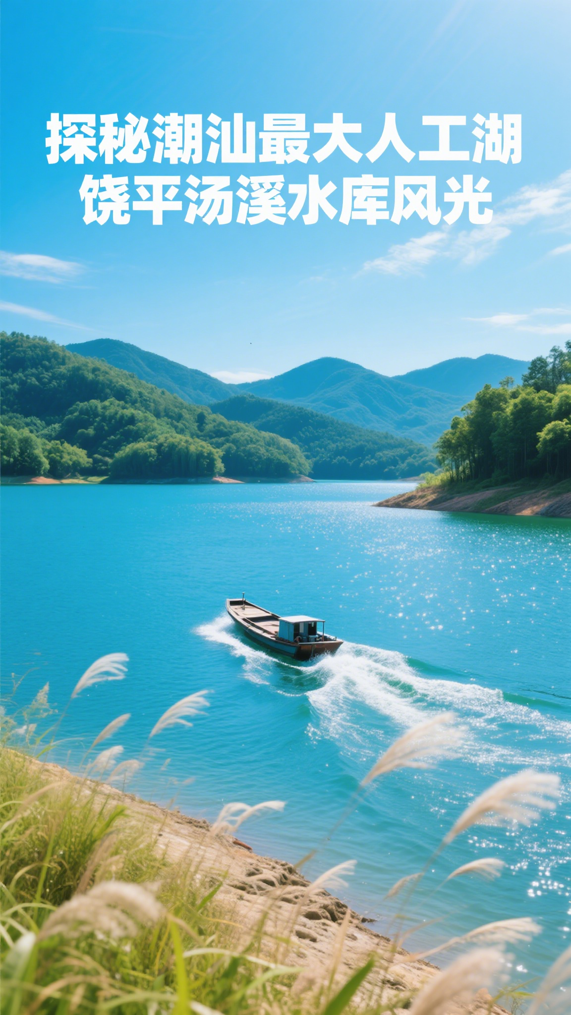 探秘潮汕最大人工湖,饶平汤溪水库风光