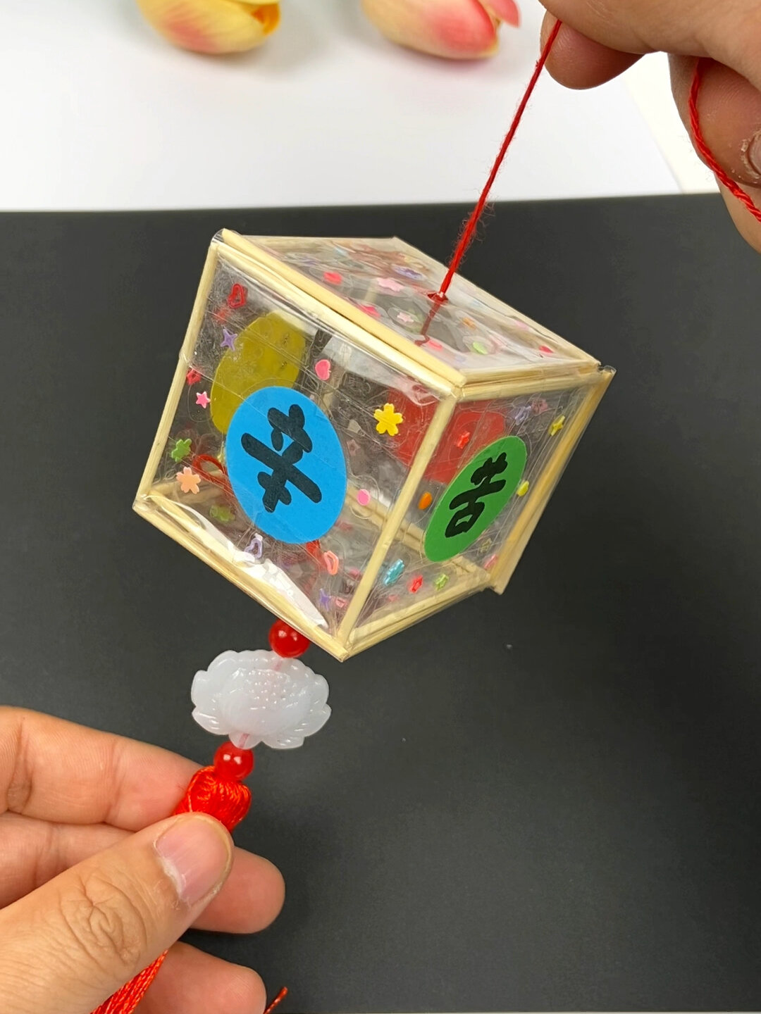 马上三八女神节 就要来了用透明胶带做这个手工送给妈妈妈妈一定