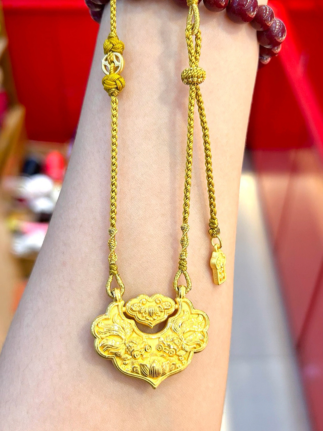 黄金锦鲤锁包编绳