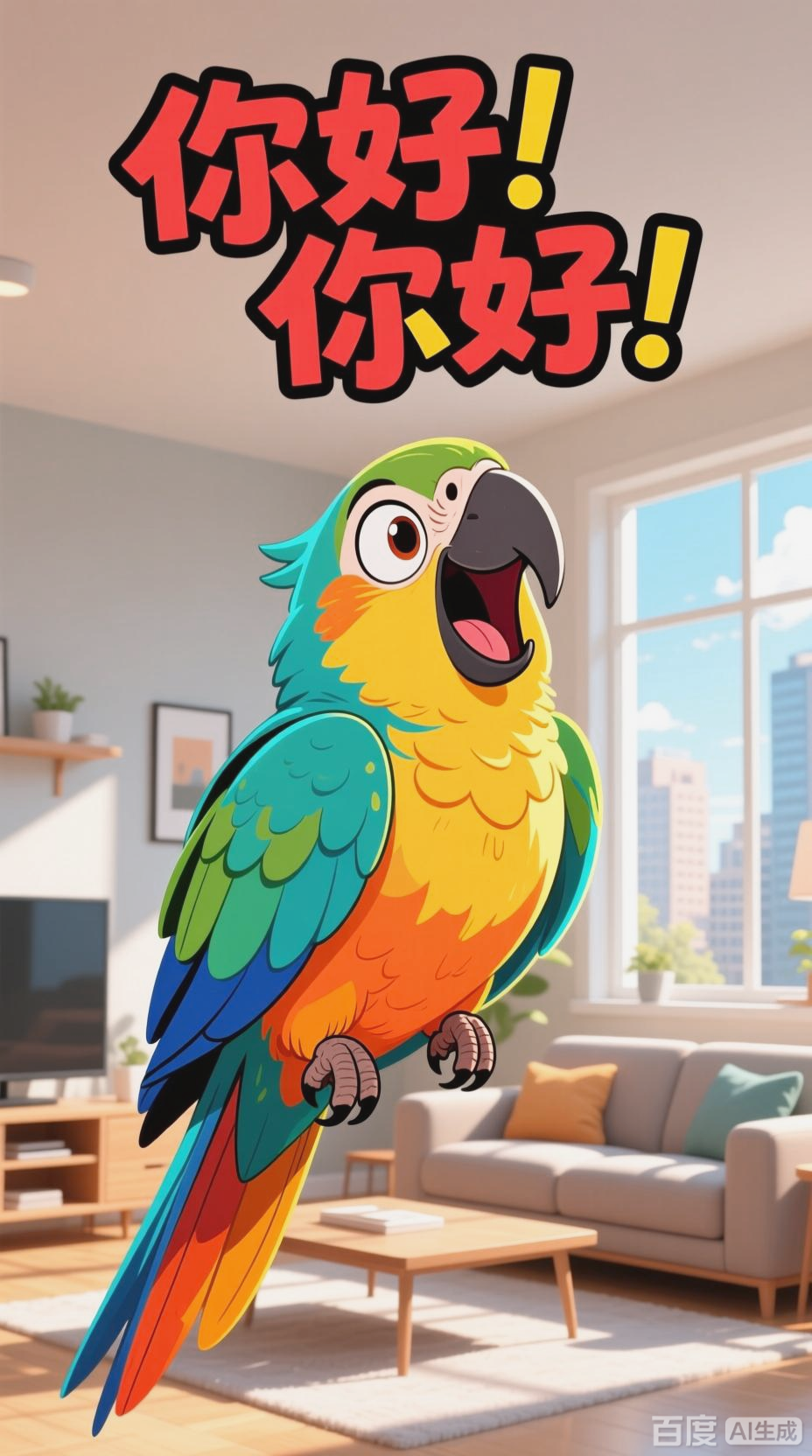 鹦鹉学舌,热情逗趣