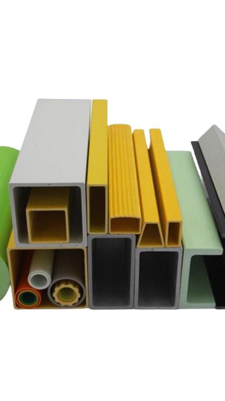 防腐檩条玻璃钢拉挤型材车间生产实拍