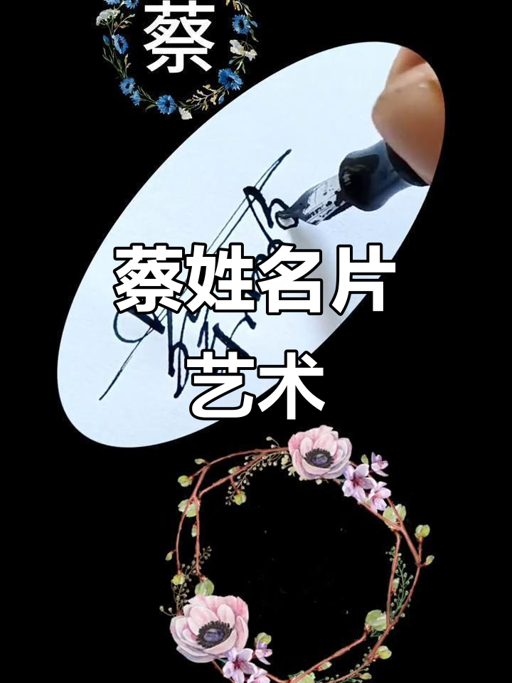 蔡姓的艺术魅力:硬笔签名设计解析