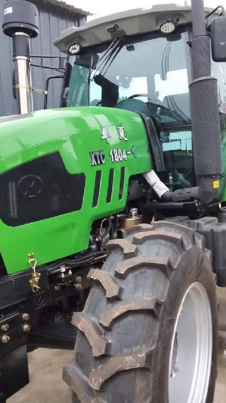 华夏1804f拖拉机 前后配重 续航能力强耕地四轮拖拉机-度小视