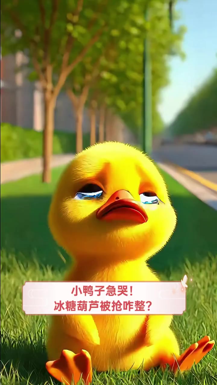 小鸭子急哭!冰糖葫芦被抢咋整?