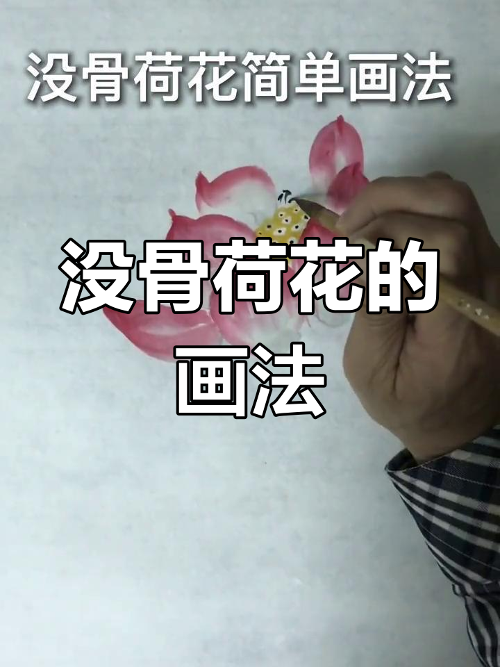 简易荷花画法图片