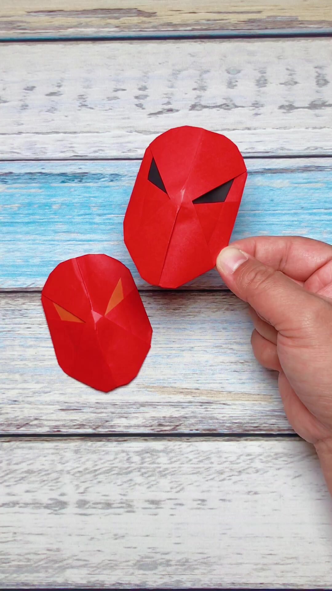 创意手工折纸diy-蜘蛛侠面具