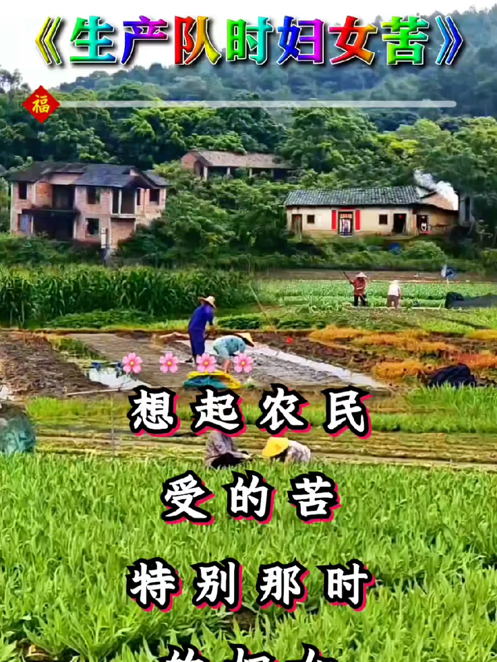 大实话改编歌曲,生产队时妇女苦,只有经历过的人才会懂