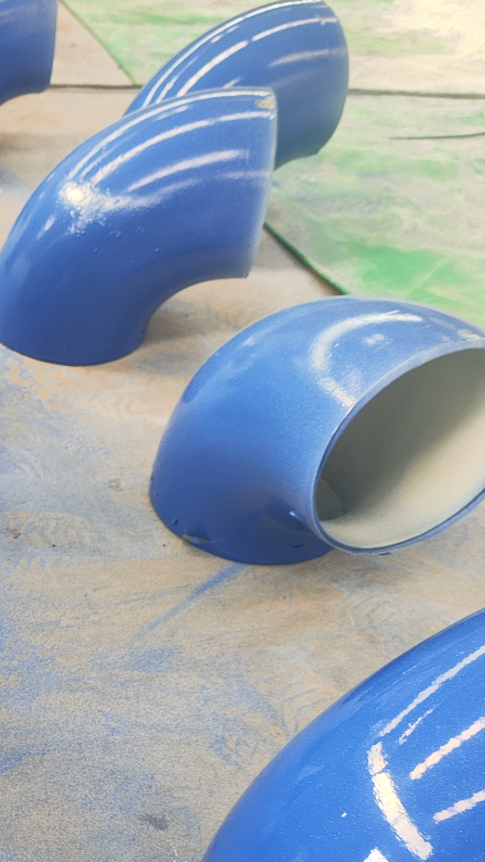 涂塑管件弯头内壁补粉