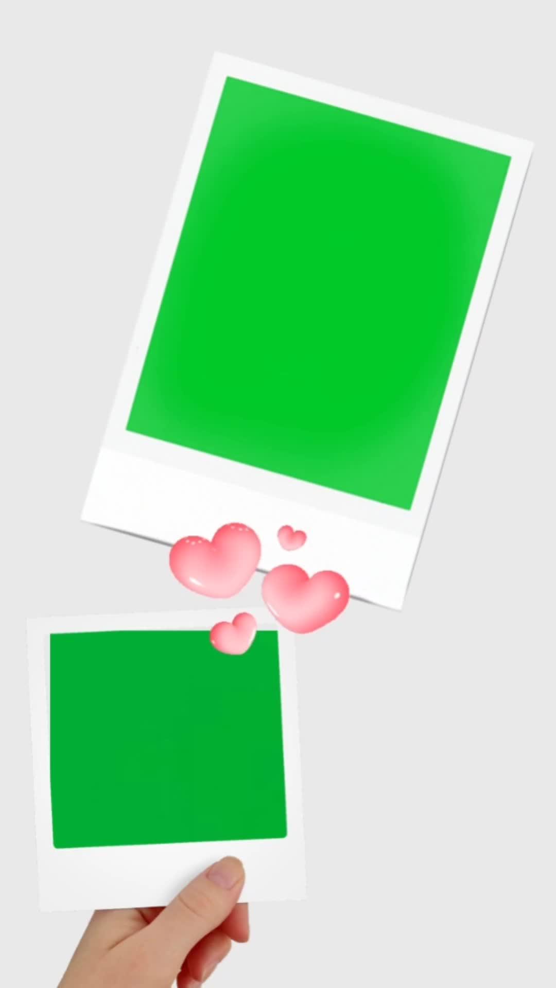 拍立得绿幕素材 绿幕素材 拍立得特效 拍立得 绿幕素材喜欢自取 绿幕