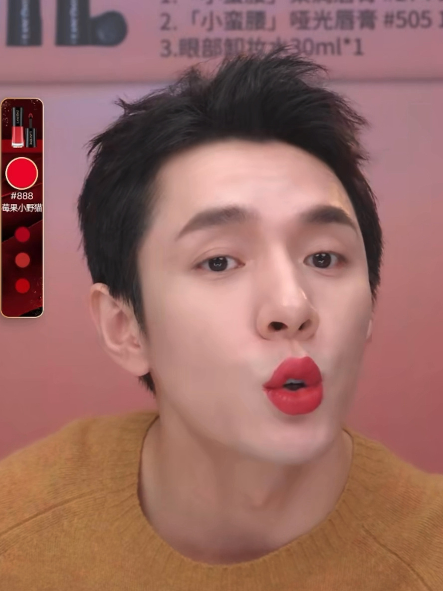 兰蔻莓果小野猫888李佳琦试色