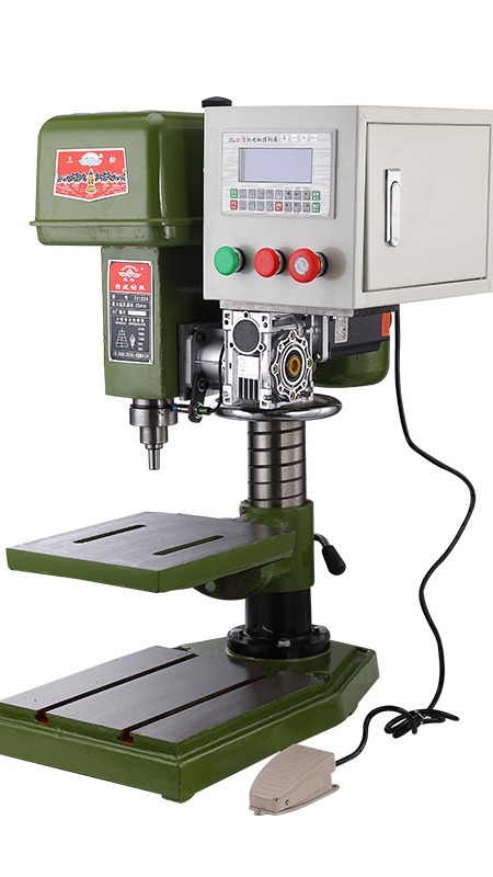 全自动钻孔机台钻单轴小型钻床zk4125数控台钻台式数控钻床