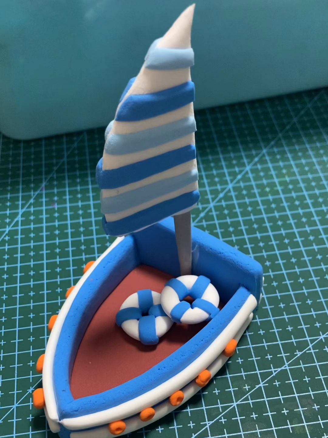 超轻粘土,小帆船