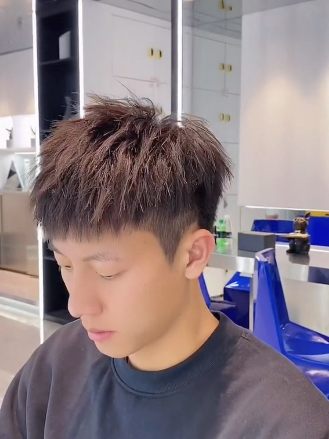 2021男生最好看的摩根碎盖发型男生55cm