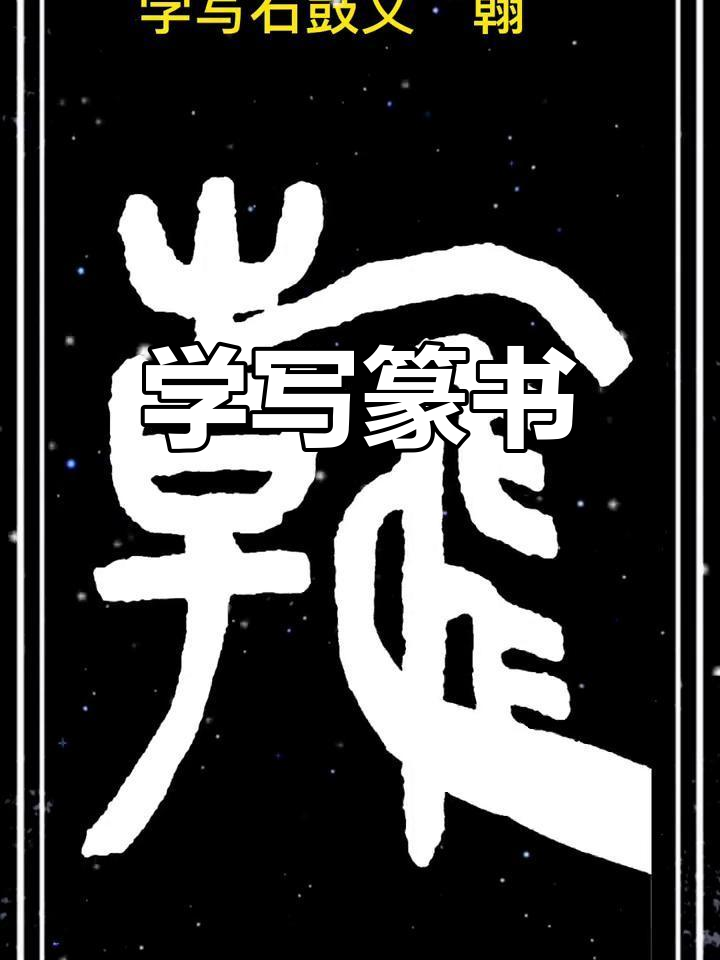 每日一练:篆书与石鼓文的魅力,感受写字的乐趣