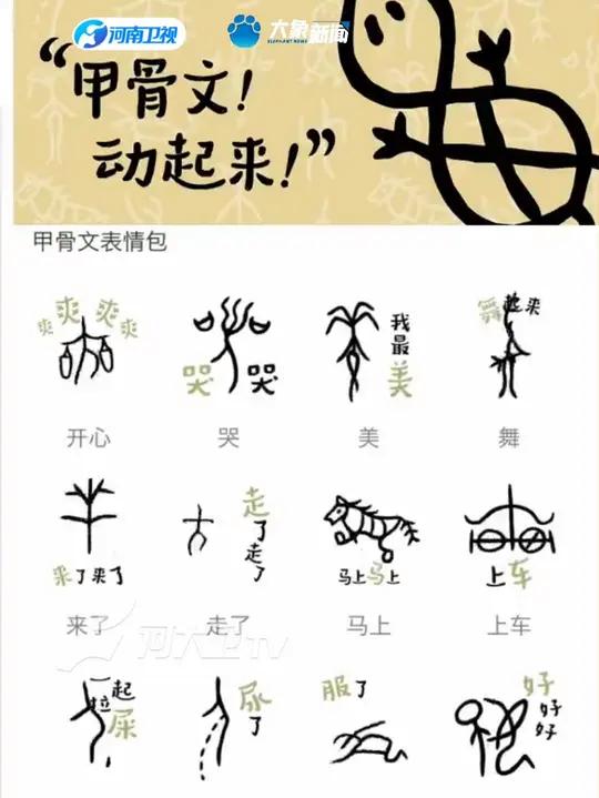 甲骨文微信表情