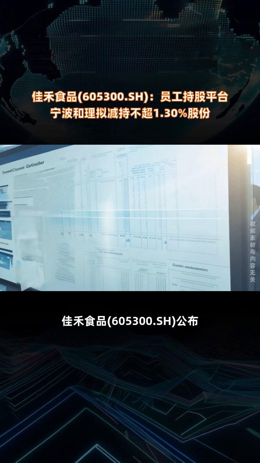 佳禾食品(605300sh):员工持股平台宁波和理拟减持不超130%股份