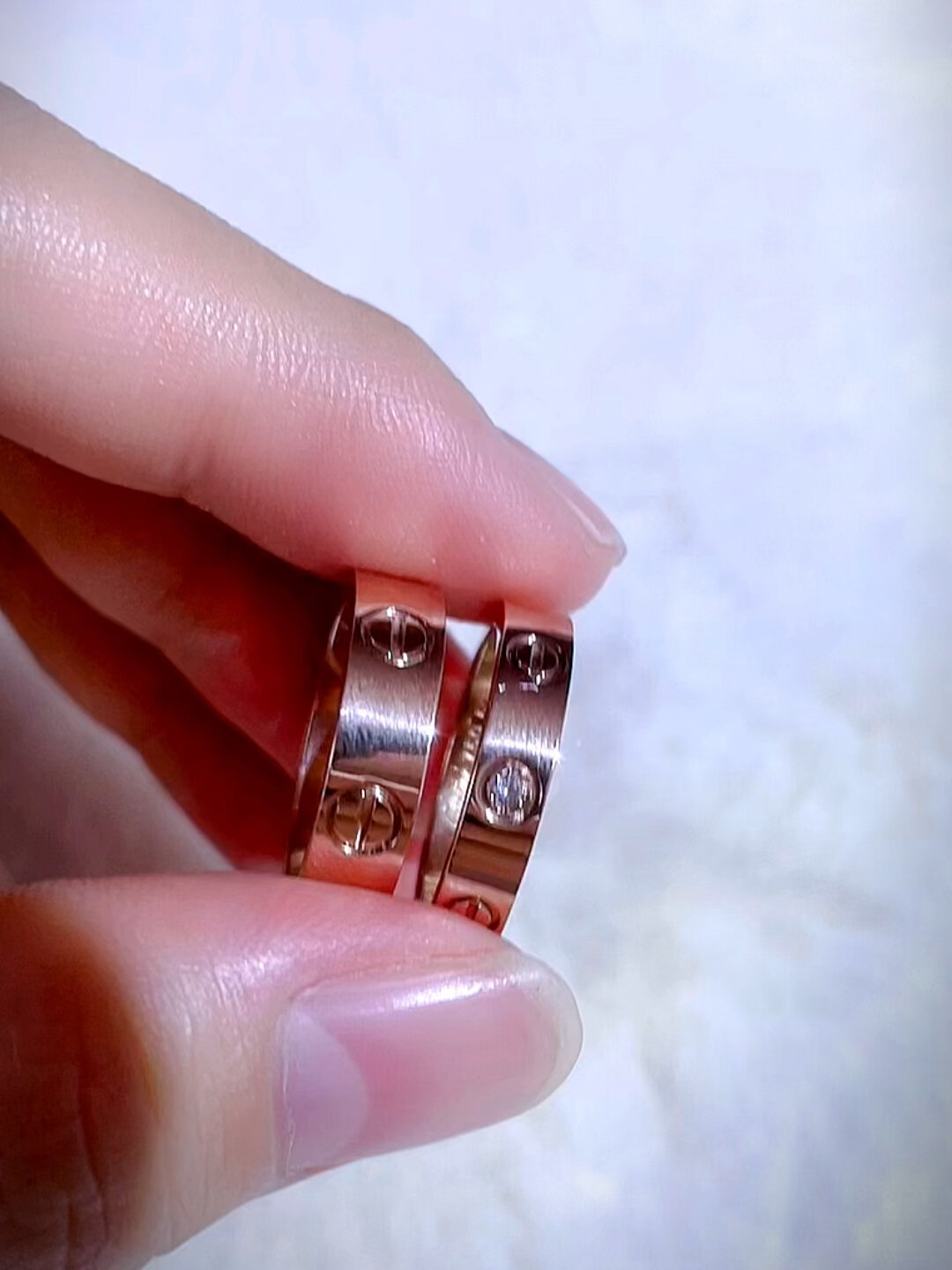 今日分享|卡地亚窄版对戒