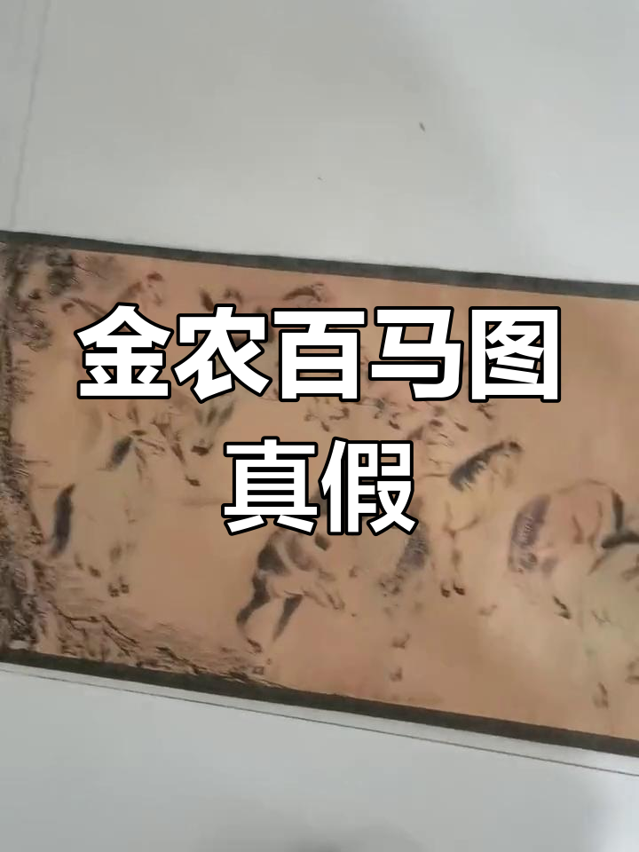 清朝金农百马图真伪鉴定