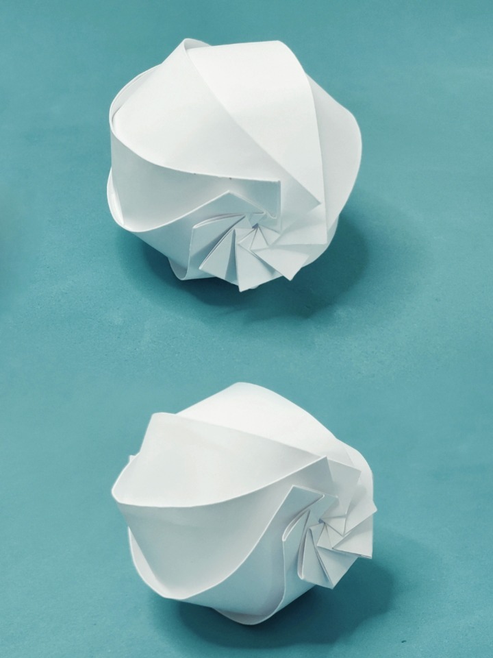 「折纸-教程」弧线立体折纸-八瓣球体