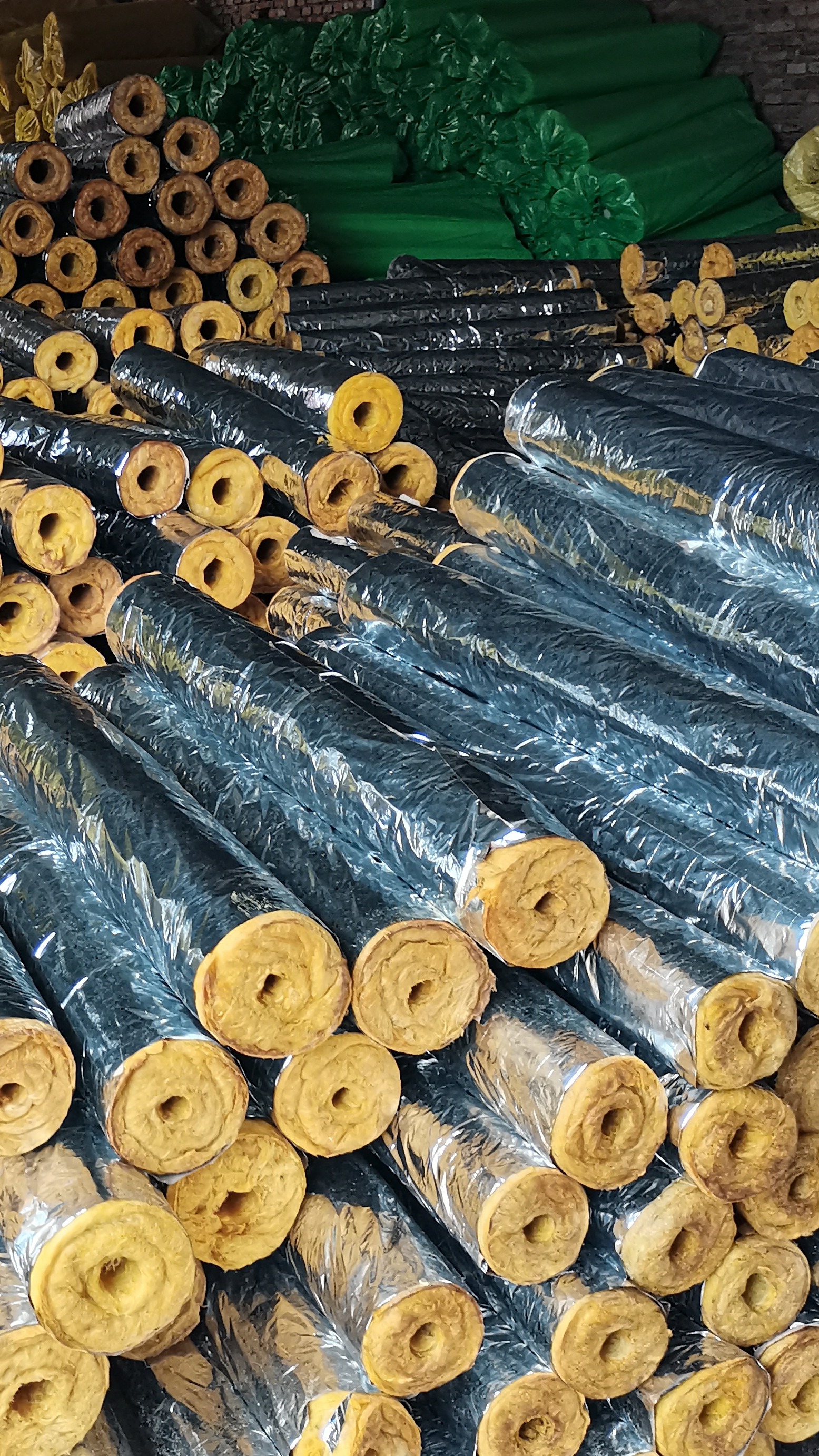 铝箔玻璃棉管 岩棉管 厂家定制 管道保温 防火-度小视