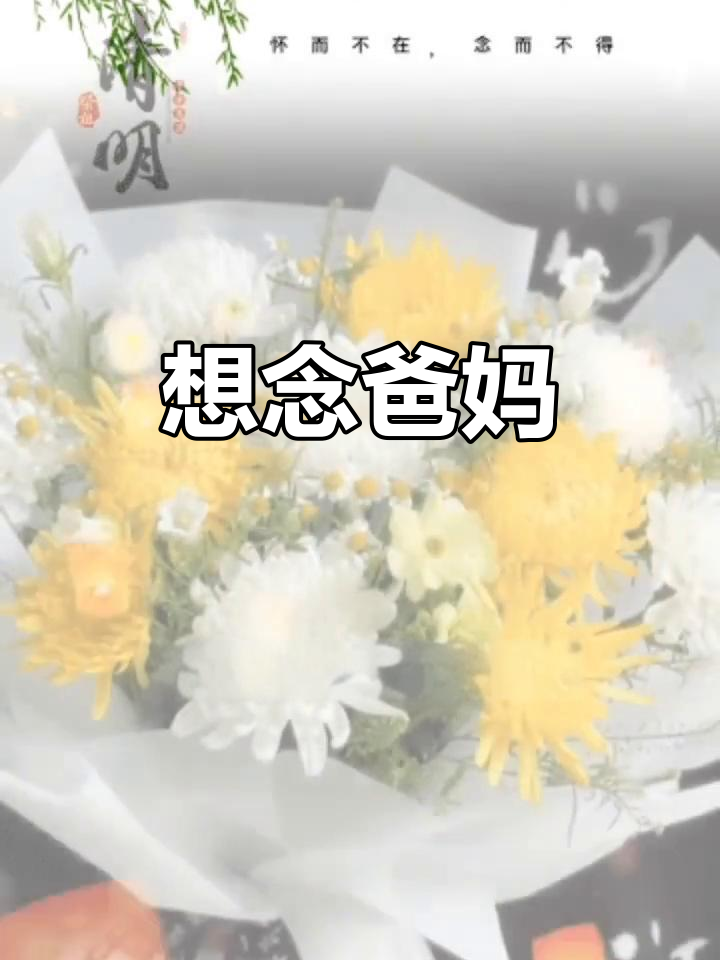 思念天堂的父母,愿你们安息无忧