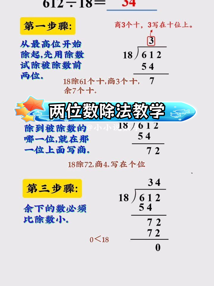 四年级数学:竖式计算除法技巧