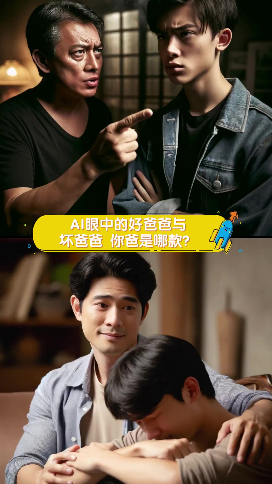 ai眼中的好爸爸与坏爸爸,你爸是哪款?