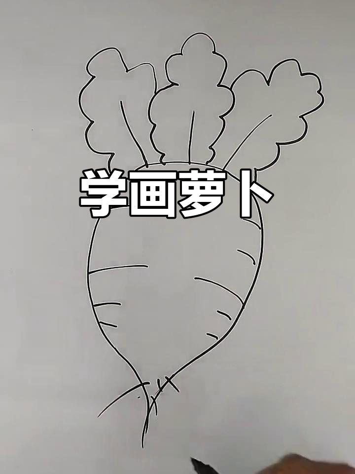 轻松学画可爱萝卜,简单又有趣!
