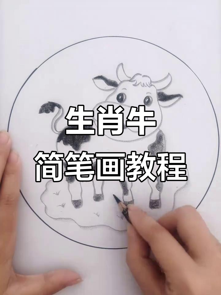 轻松学会画生肖牛,零基础也能画出可爱小动物