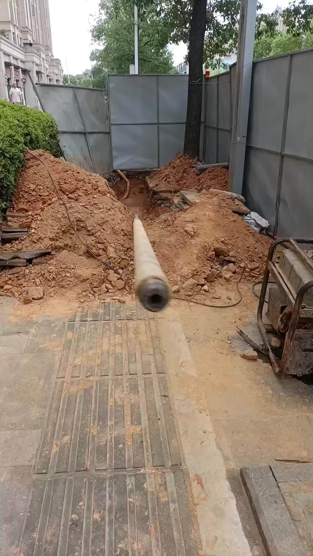 施工现场实拍 非开挖工程 水平定向钻 非开挖 非开挖水平定向钻机