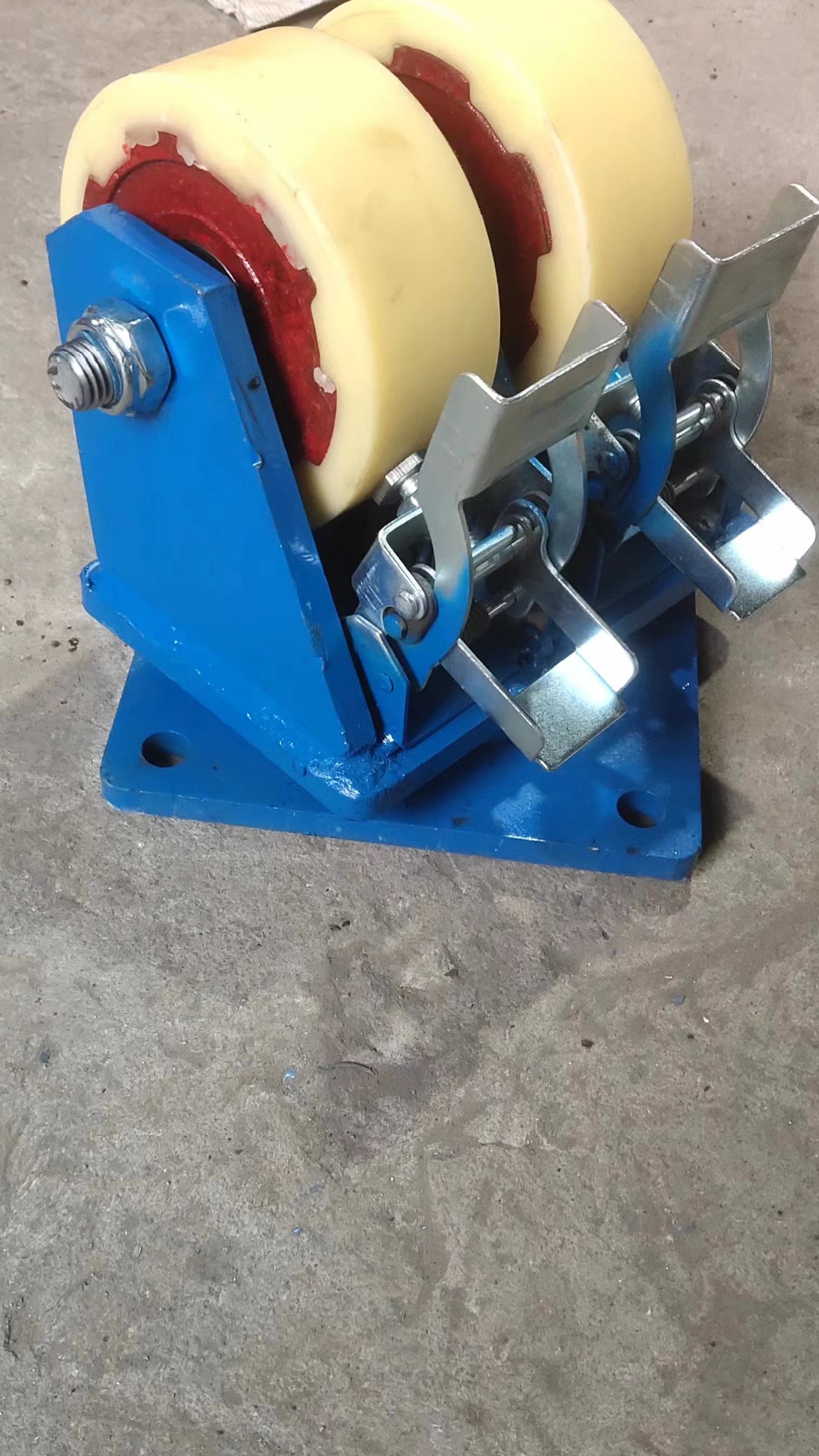 万向超重型尼龙刹车工业脚轮 1吨2吨3吨重型万向轮-度小视