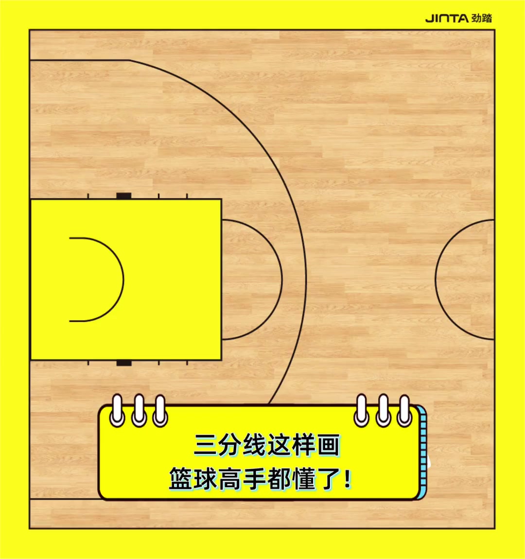 三分线这样画,篮球高手都懂了!