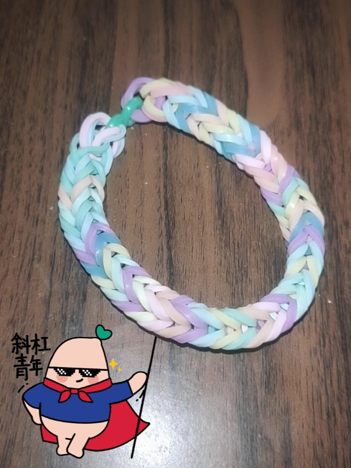 用胶圈做发圈手链