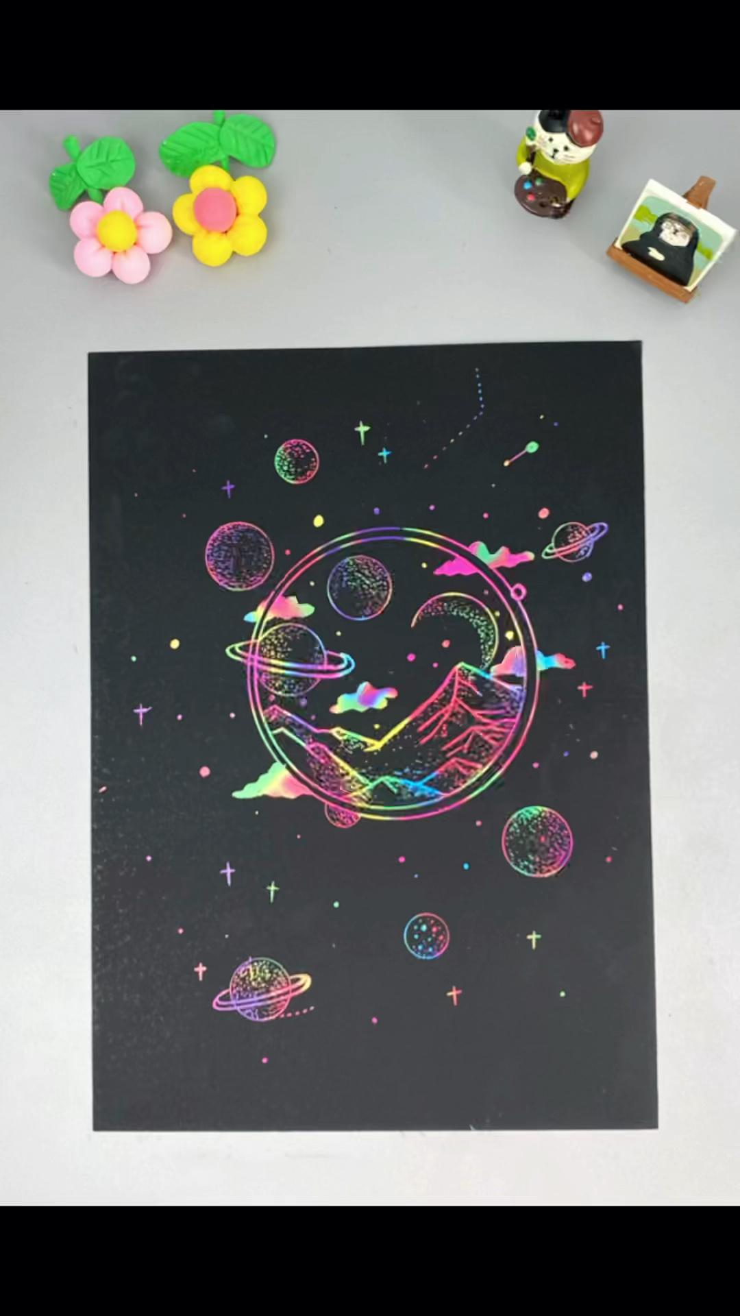 刮画纸《星空》