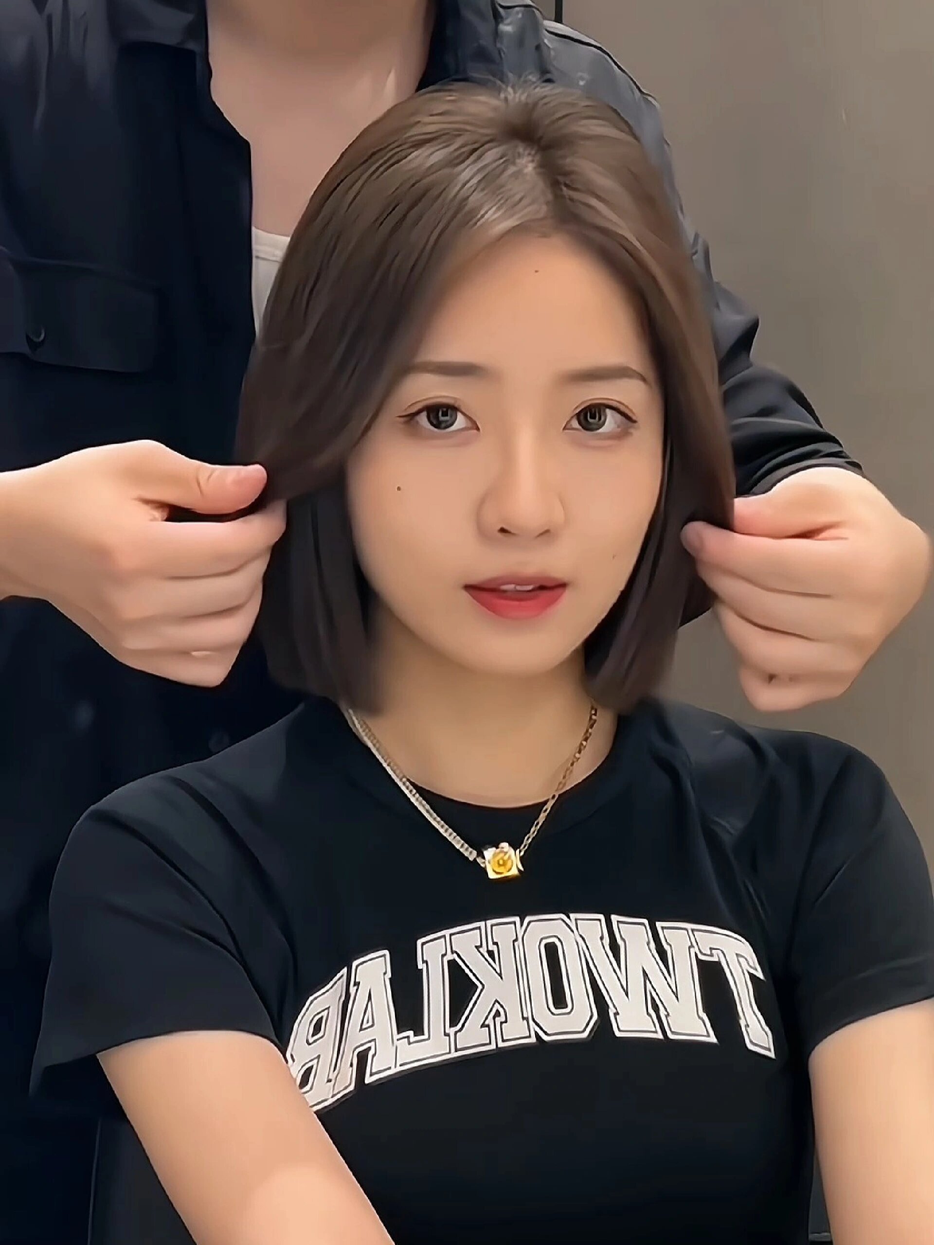 适合所有脸型女生都可以剪的一刀切短发