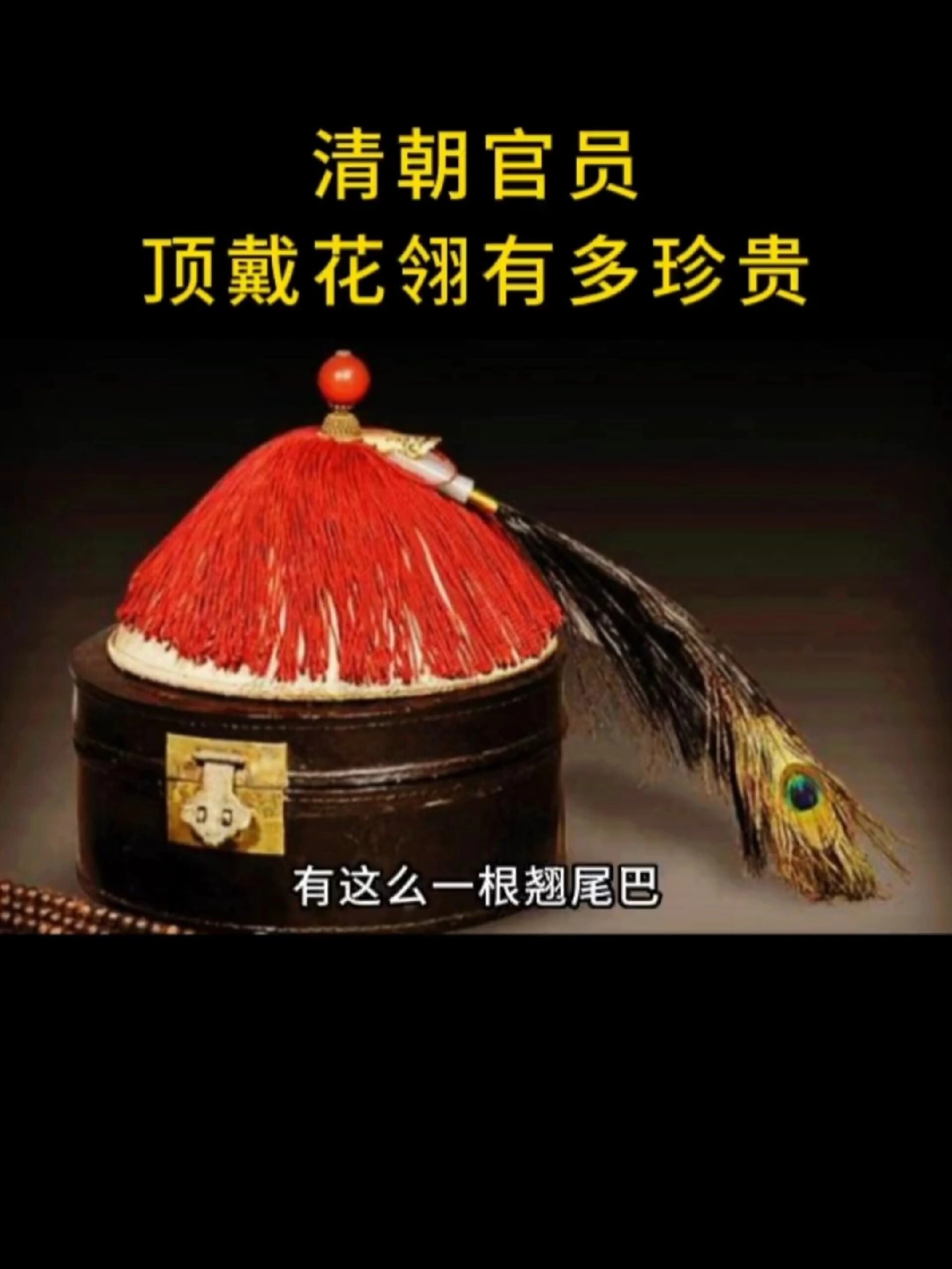清朝官员的顶戴花翎有多珍贵