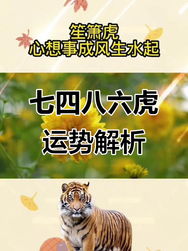 帝师算卦生肖虎运势(万物生八卦八卦生太极)