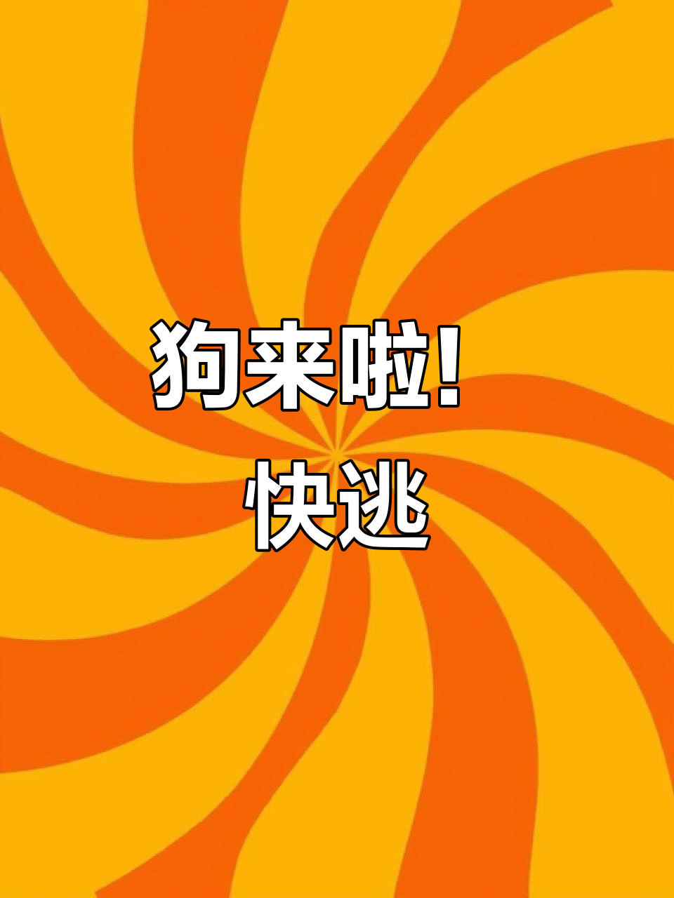 快跑!主人带狗来了,吓得赶紧躲起来