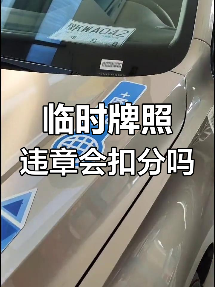 临时号牌有违章吗怎么处理掉