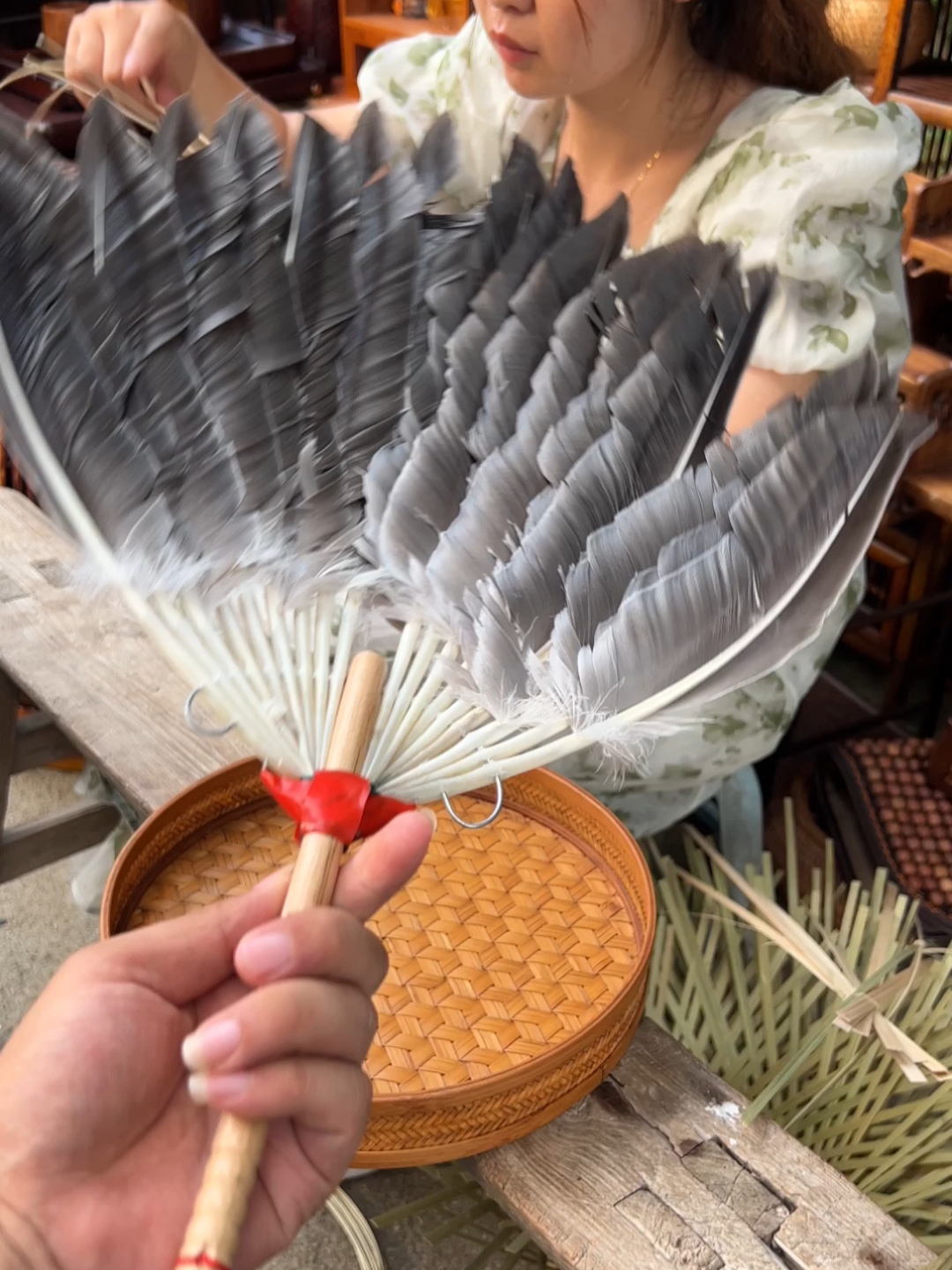 手工鹅毛扇