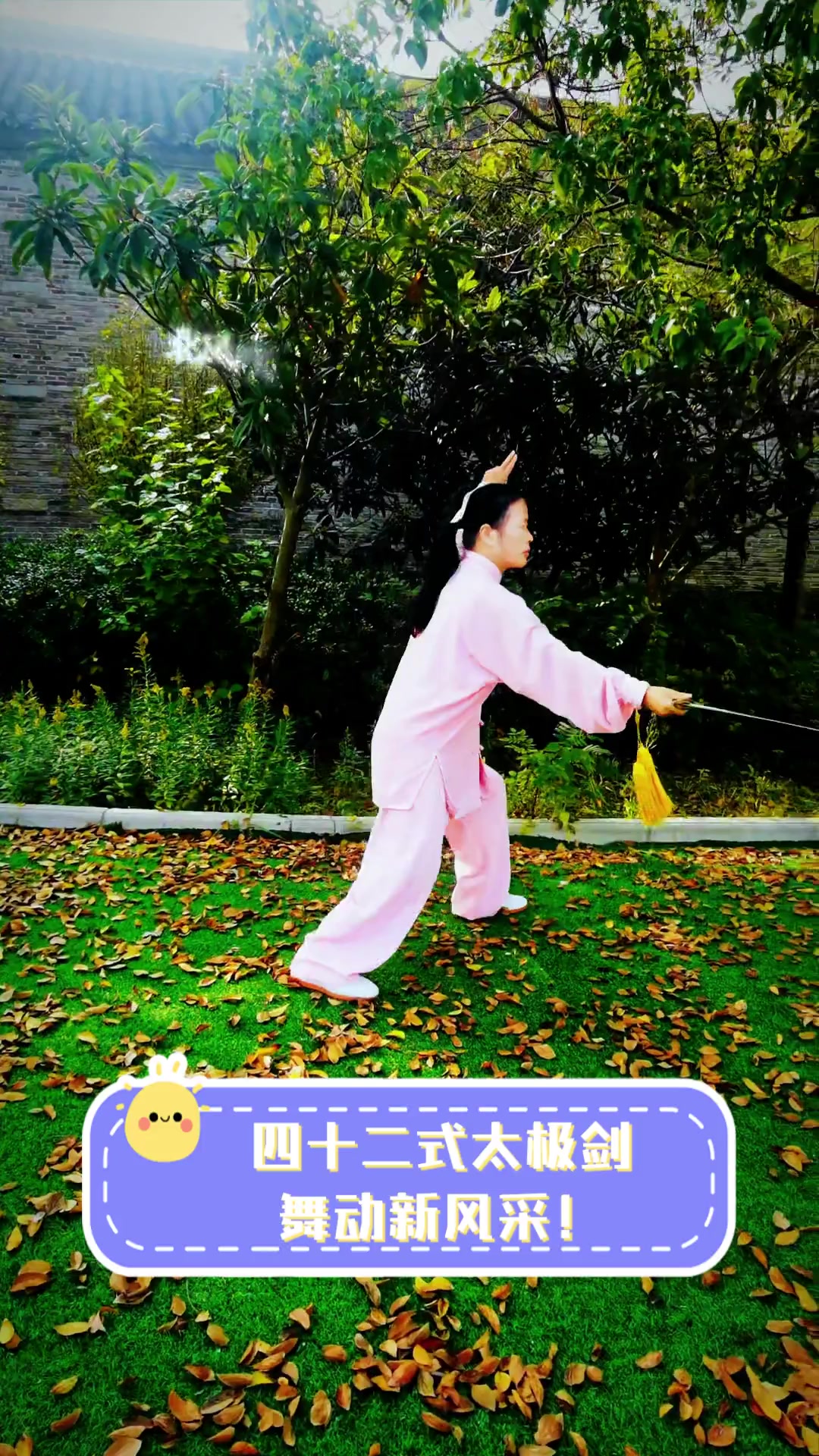四十二式太极剑,舞动新风采!