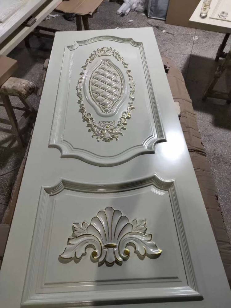 广东木门红海豚欧式原木门白色描金实木门-度小视