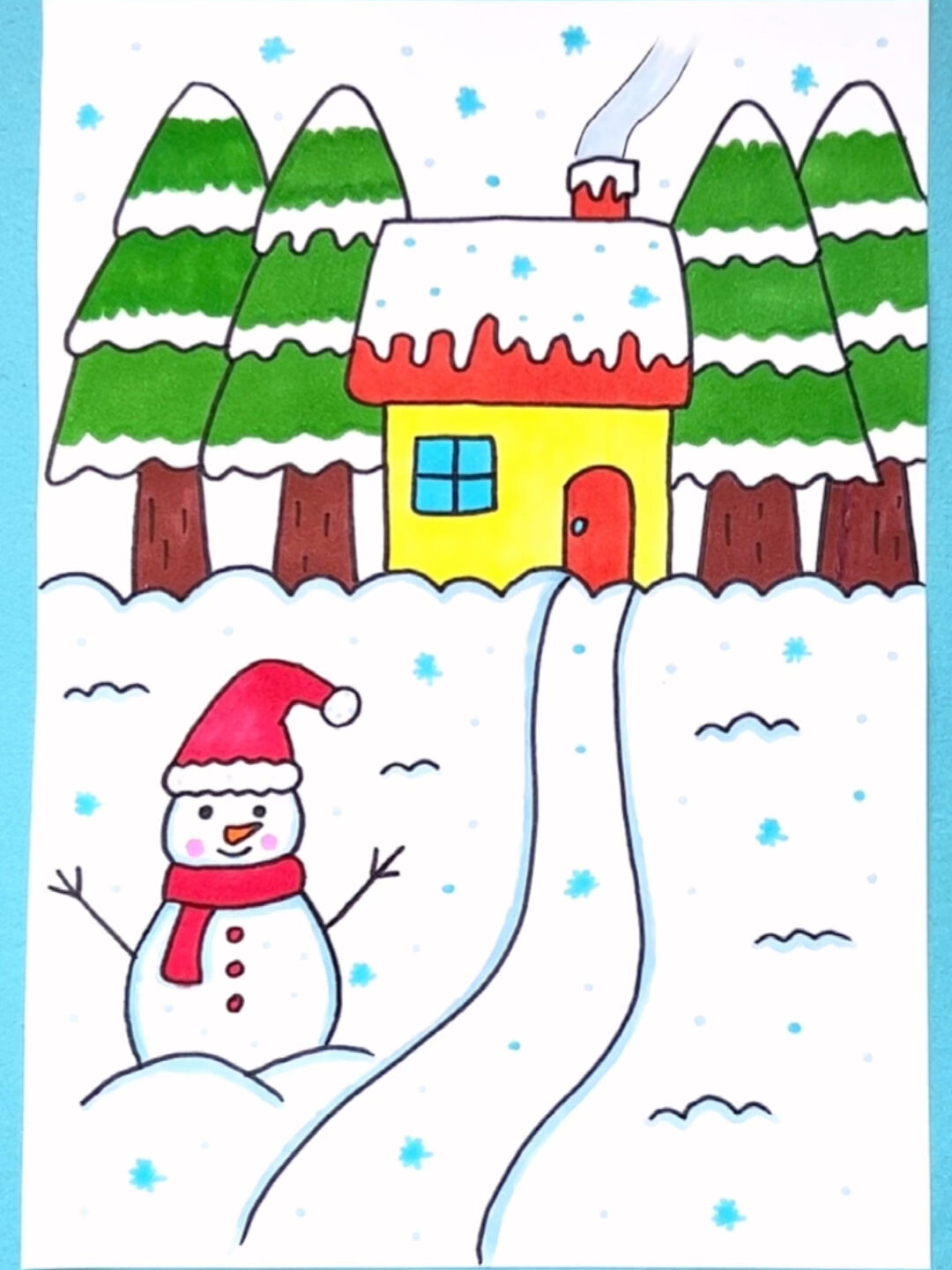 一起来画你眼里的冬天吧!