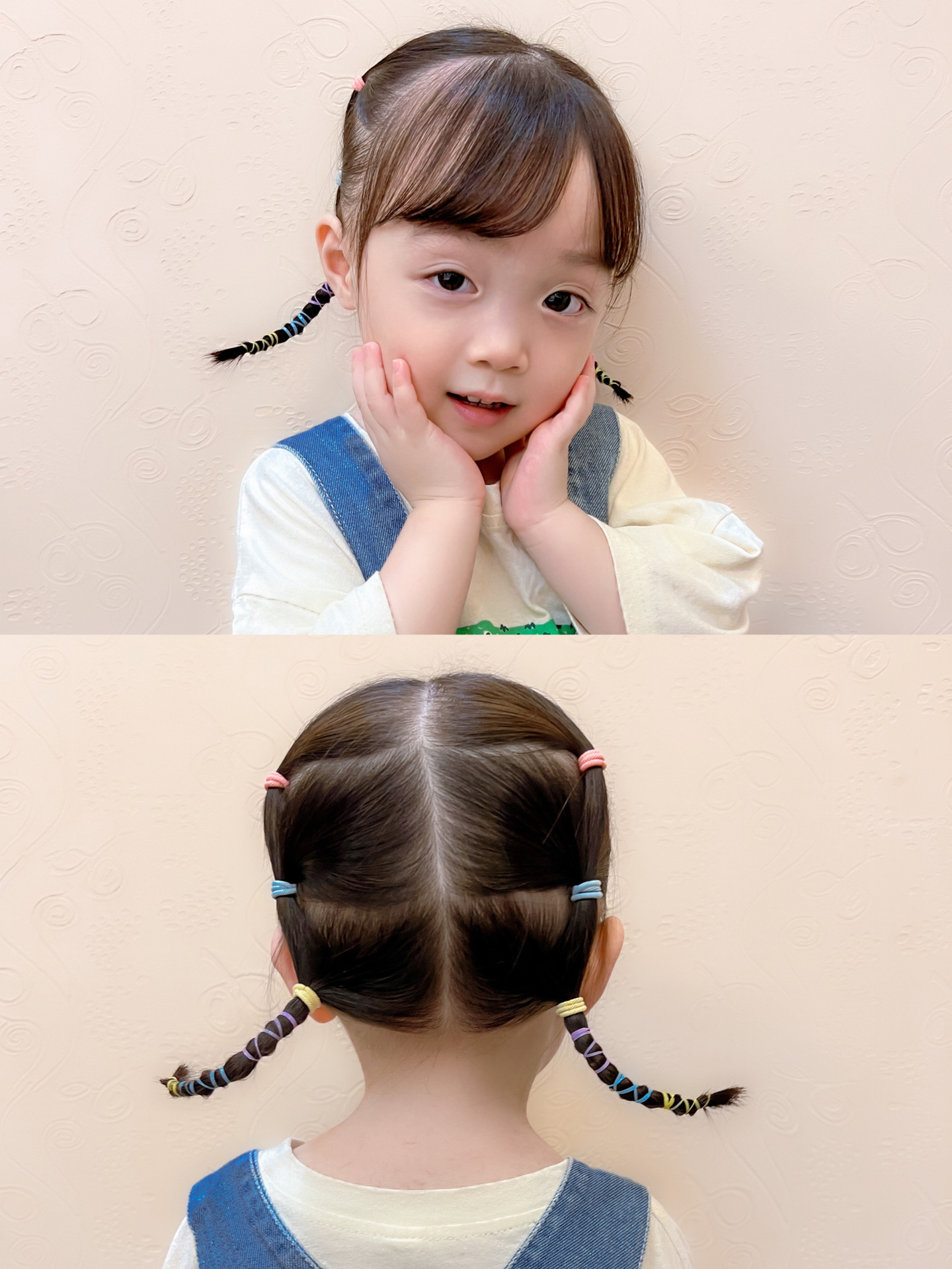 可爱翘翘辫女孩发型